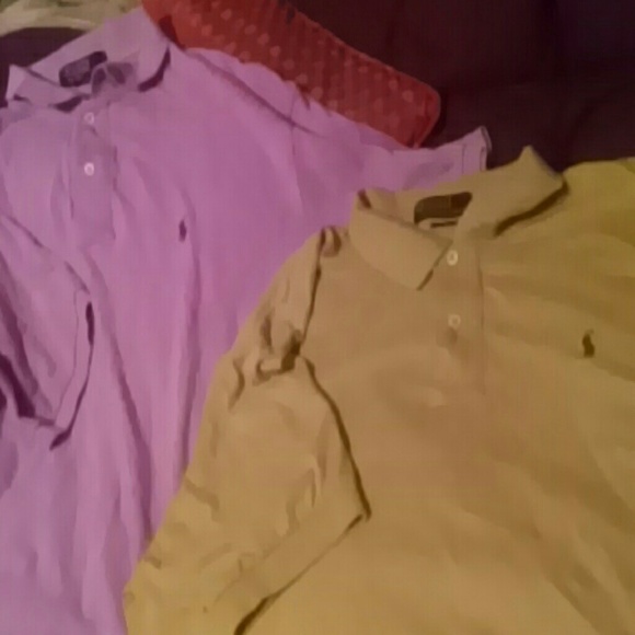FOR Johnp25* Shirts  XLg Men 2 R.Lauren Tan/Lilac