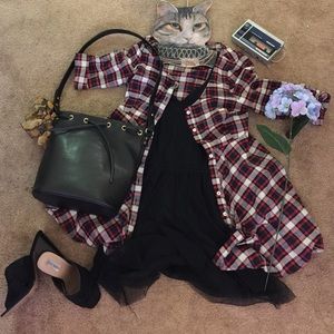 Windsor Flannel Dress/ Coverup