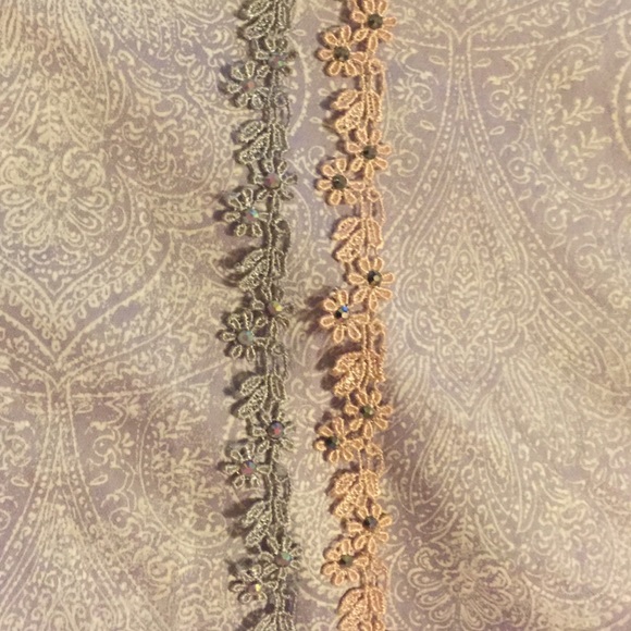 Lace detail chokers NWOT