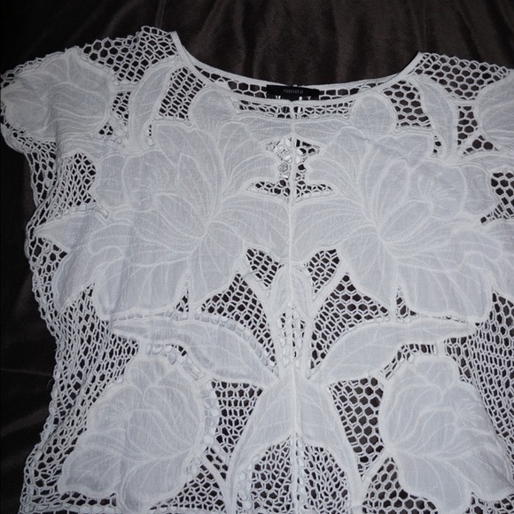 White lace blouse