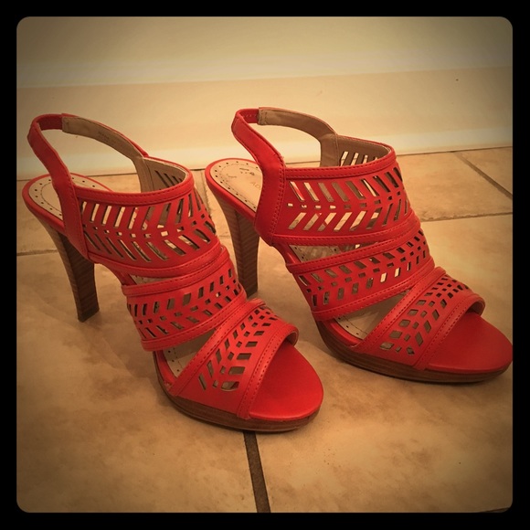 Adrienne Vittadini Shoes - Orange high heels