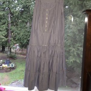 Gap white and blue striped dress