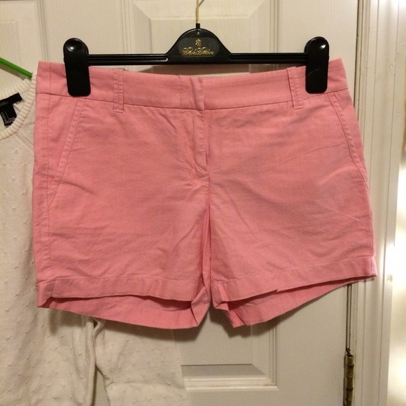 J. Crew Chino Shorts in Pink