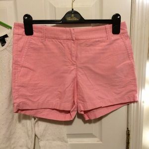 J. Crew Chino Shorts in Pink