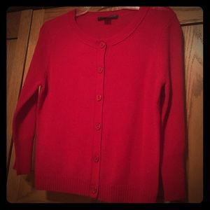 Red cashmere sweater