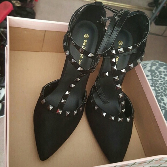wild diva studded heels