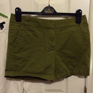 J. Crew Classic Chino Shorts in Olive