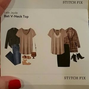 BNWT Stitch Fix faux suede v-neck
