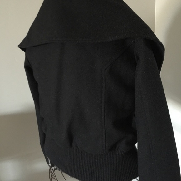 H&M Black Coat View 2