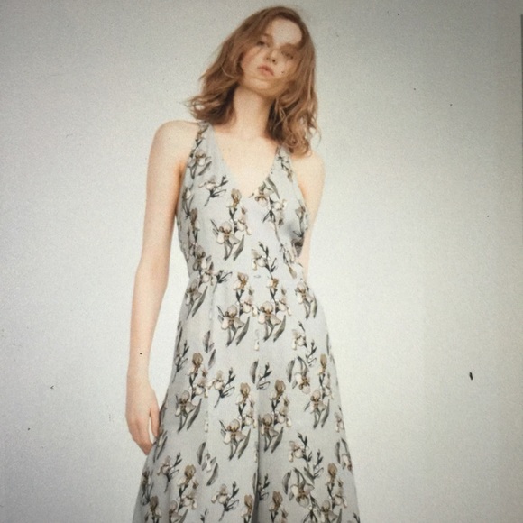 Zara Orchid Print Jumpsuit