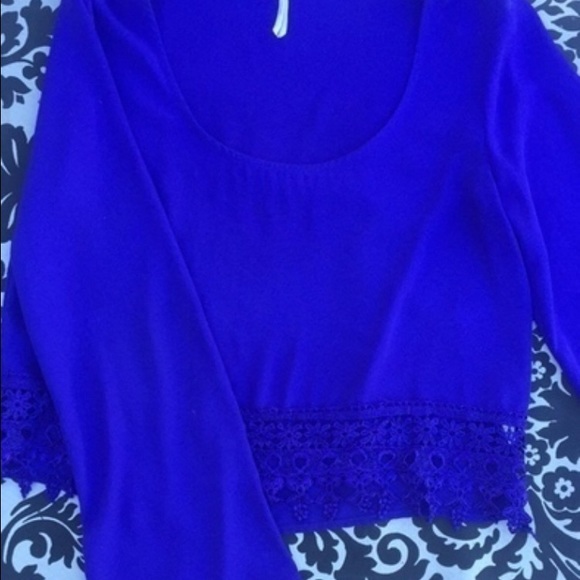 Indigo crop top