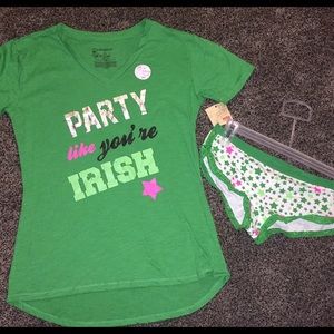 Party like you're Irish st patricks day tshirt set