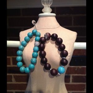 Stella & Dot stretch bracelets.