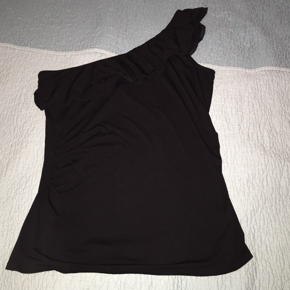 Black One Shoulder Top