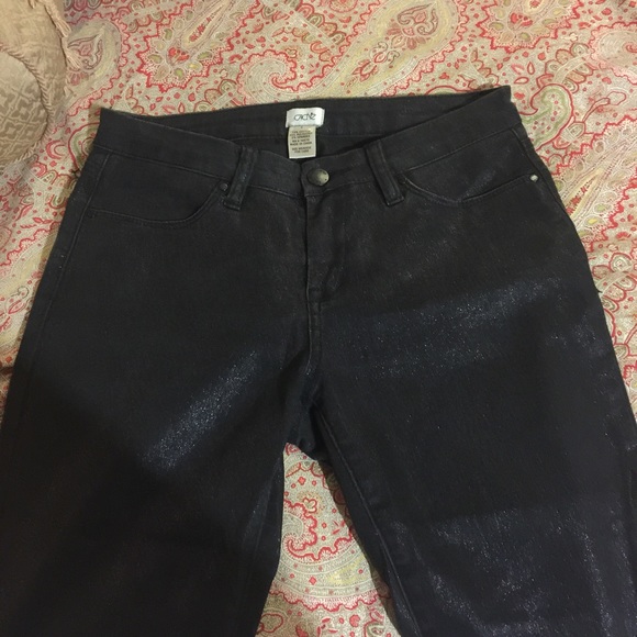 Shimmer dark blue denim size 4