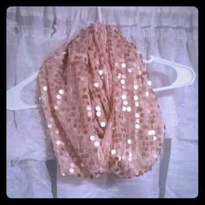 Champaign colored sequin scarf!