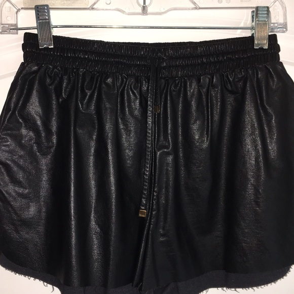 Vegan Leather Shorts - Picture 3 of 4