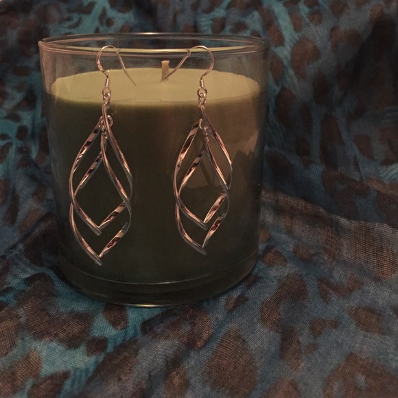 Silver tone earrings. NWOT.