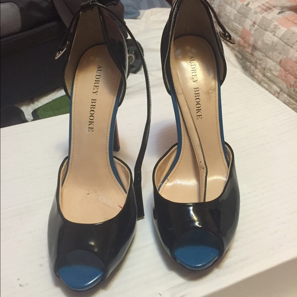Beautiful multi colored high heels.