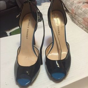 Beautiful multi colored high heels.