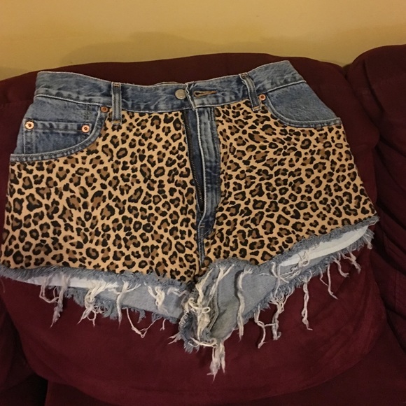 Denim shorts