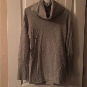 Gray Cowl Neck Top