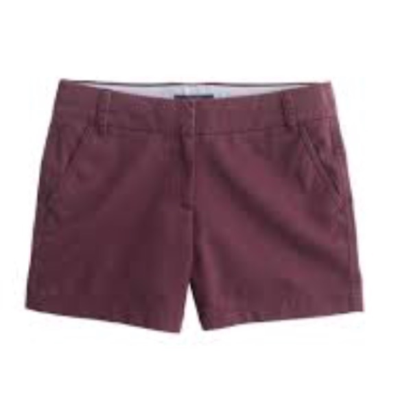 J.Crew aubergine chino short