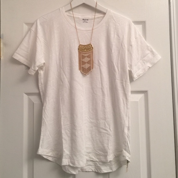 Madewell White T-Shirt - Size Large