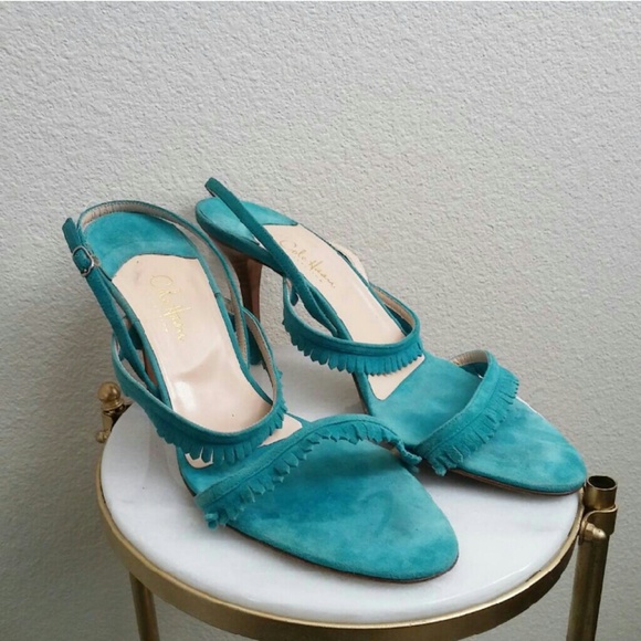 Cole Haan Suede Fringe Sandal - Picture 1 of 4