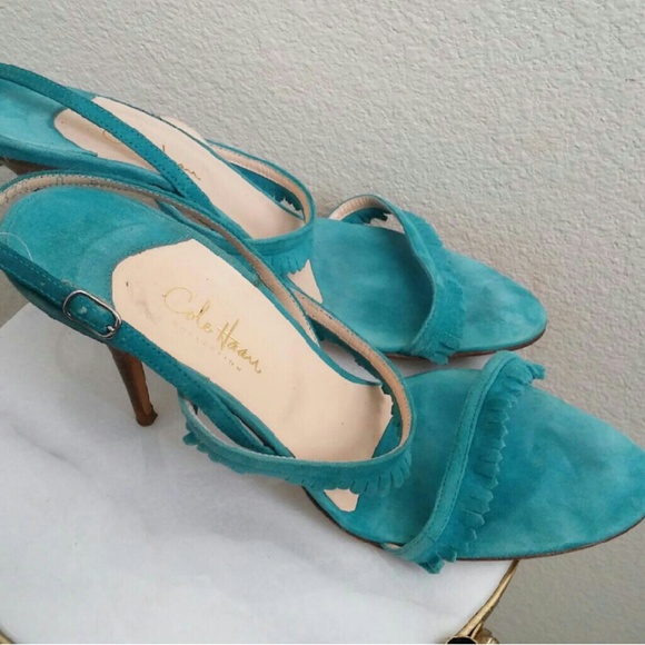 Cole Haan Suede Fringe Sandal - Picture 3 of 4