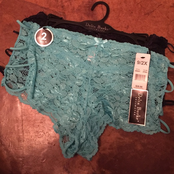 Two Pack of Delta Burke Lacy, Strappy Panties ❤️