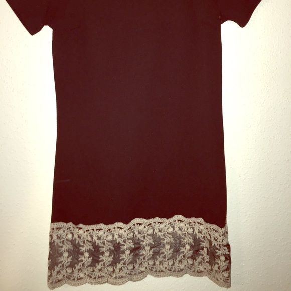 Black short sleeve dress