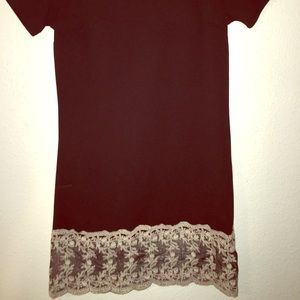 Black short sleeve dress