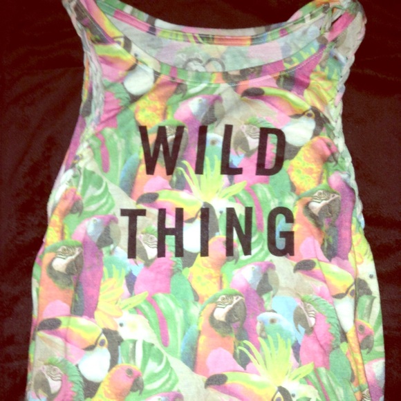 "Wild thing" work out tank top ❤️💪