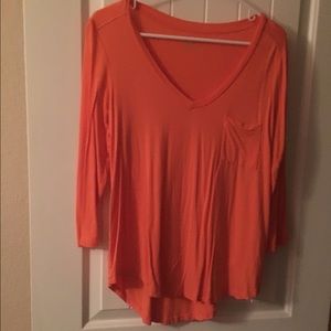 Flowy Salmon Top