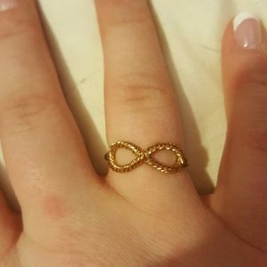 Gold infinity ring