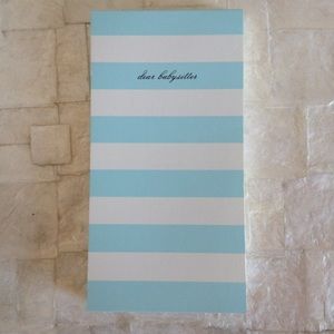 Kate Spade New York 'Dear Babysitter' Notepad