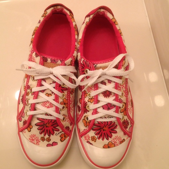 coach flower sneakers