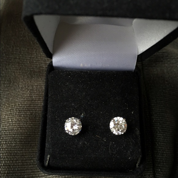 CZ 1 Carat Earrings