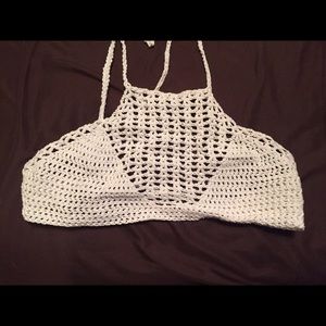 Crochet bikini halter top