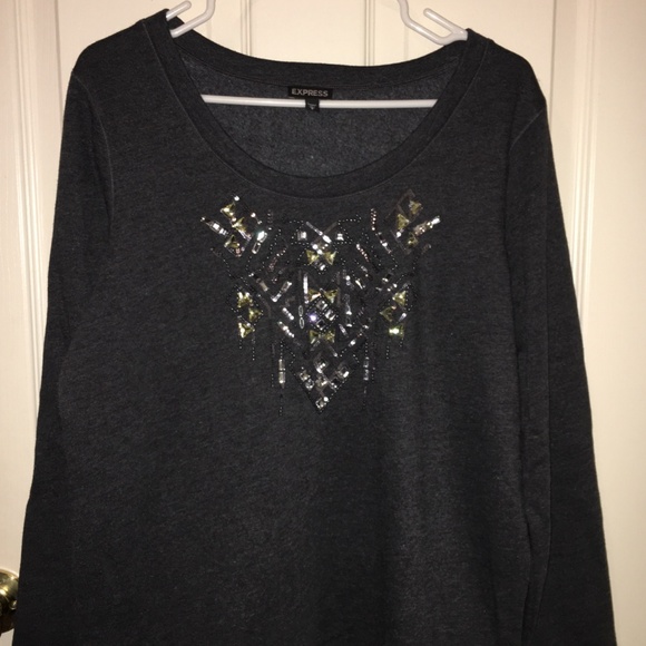 Express embellished sweater