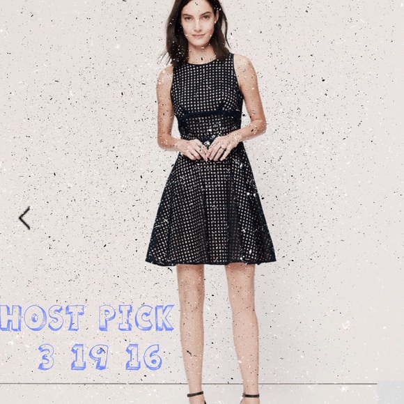 LOFT Dresses & Skirts - 💕🎀Host Pick🎀💕Loft Black Eyelet Lace Dress