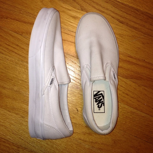 Vans Shoes - Vans Classic white slip-ons