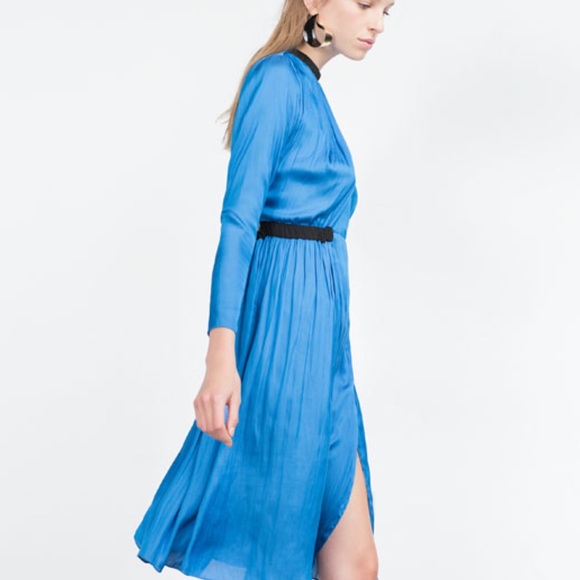 ZARA Studio Dress with Back Slit - Picture 2 of 4