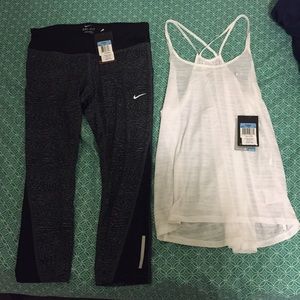 Nike top and Nike tights