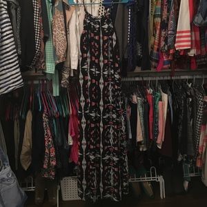 Tribal print maxi dress!