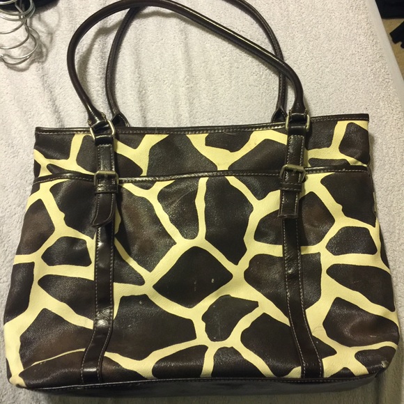 Faux Giraffe skin purse