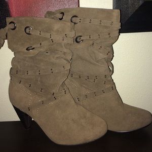 Tan Suade Boots