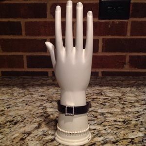 Effy leather, 14k gold and diamond bracelet.