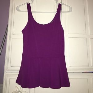 ❗️sold❗️Express Peplum Purple Tank